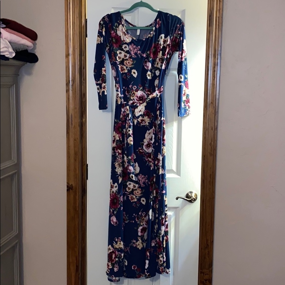 PinkBlush maternity full length dress